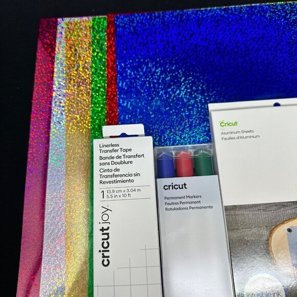 Cricut Lot Vinyl Holographic Foil Aluminum Marker Tape Starter Beginner Set Gift - Picture 9 of 12